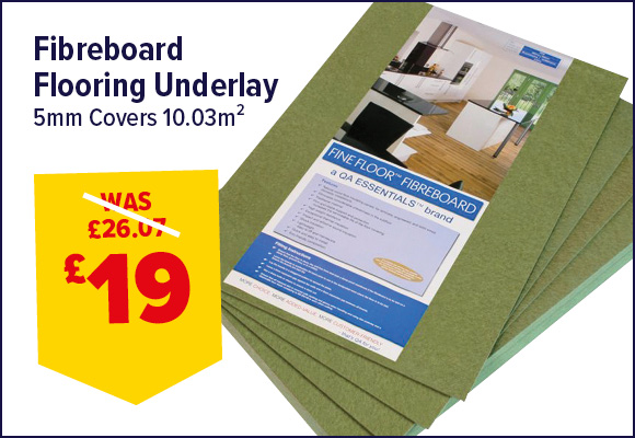 Fibreboard Flooring Underlay 10.03m²