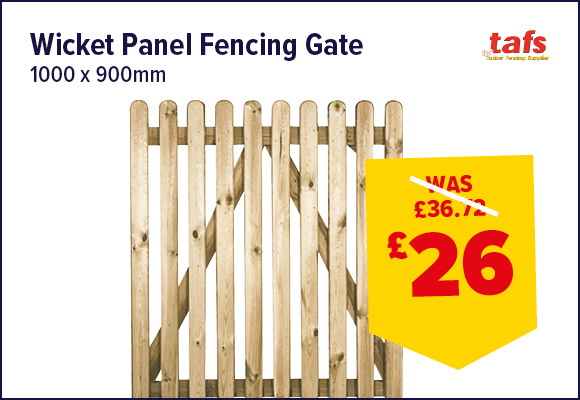 Fence Wicket Gate Rounded Top 1000 x 900mm FSC®