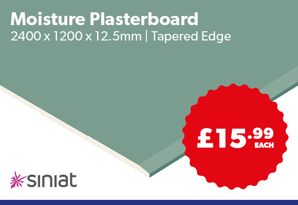 Siniat Moisture Board Tapered Edge