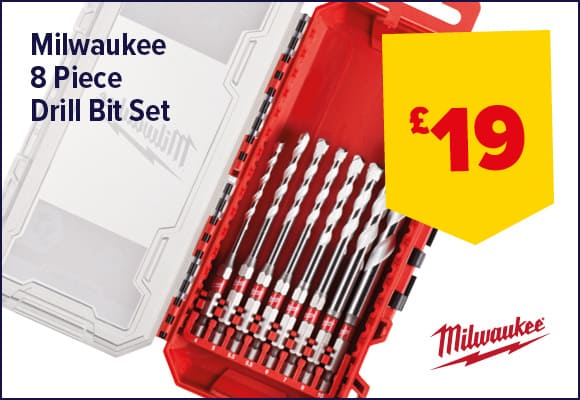Milwaukee 8 Piece Multi Material Drill Bit Set