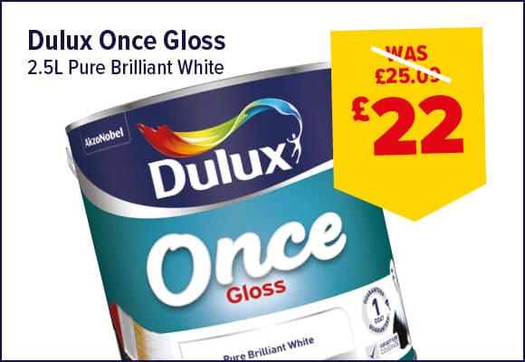 Dulux Once Gloss White 2.5L