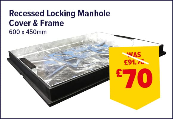 Recessed Locking Manhole Cover & Frame 600 x 450mm