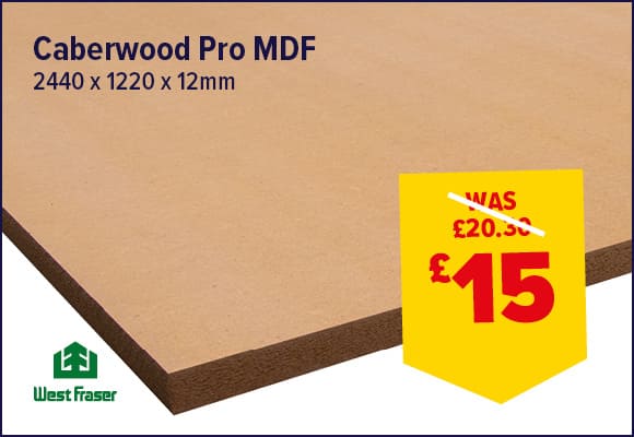 CaberMDF Pro Board 2440 x 1220 x 12mm FSC®