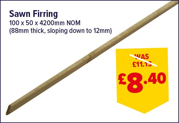 Sawn Firring 1EX 100 x 47 x 4200mm NOM FSC®