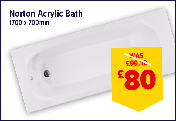 Norton Acrylic Bath 1700 x 700mm