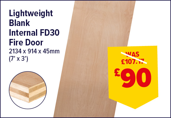 Lightweight Firecheck Door Blank 2134 x 914mm (7' x 3')