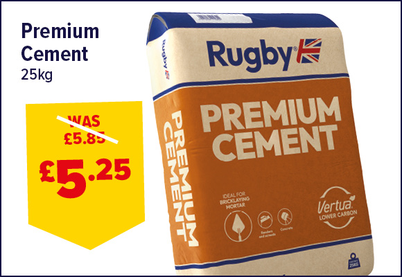 Rugby Premium Cement 25kg