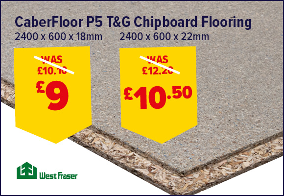 Caberfloor P5 T&G Chipboard Flooring 2400 x 600mm TG4 FSC®