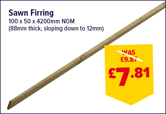 Sawn Firring 1EX 100 x 47 x 4200mm NOM FSC®