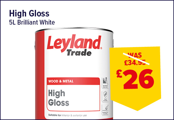 Leyland Trade High Gloss Brilliant White 5L