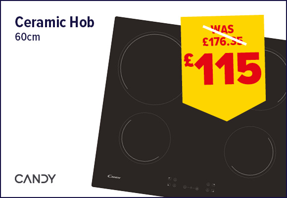 Candy 60cm 4 Zone Ceramic Hob with Touch Control