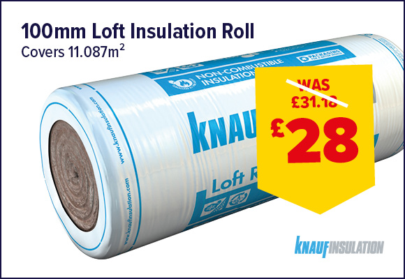 Knauf Insulation Loft Roll 44 100mm 11.087m²
