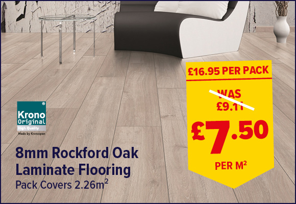 Krono Rockford Oak 8mm Laminate Flooring 2.26m²