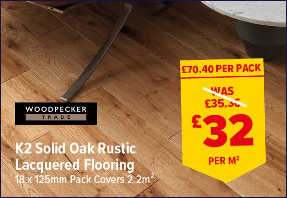 Woodpecker K2 Solid Oak Flooring 2.2m2