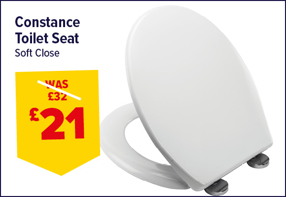 Croydex Constance Flexi Fix Soft Close White Toilet Seat