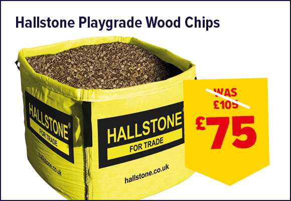 Hallstone Play Grade Wood Chippings Bulk Bag