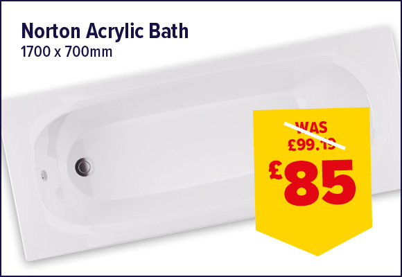Norton Acrylic Bath 1700 x 700mm