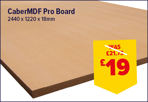CaberMDF Pro Board 2440 x 1220 x 18mm 