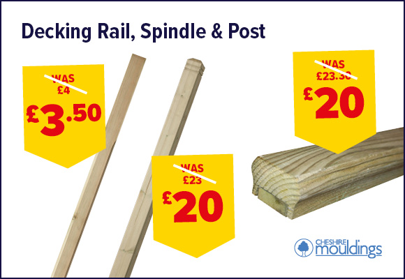 Decking Rail, Decking Spindle & Decking Post