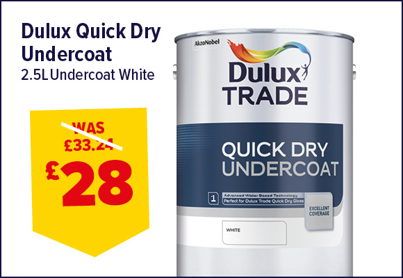 Dulux Trade Quick Dry Undercoat White 2.5L