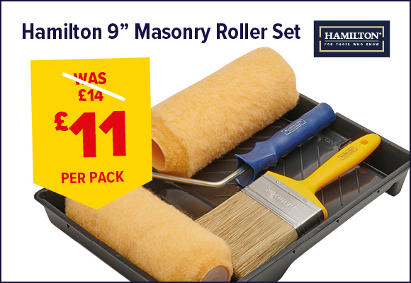 Hamilton For The Trade Masonry Set with Tray & Brush