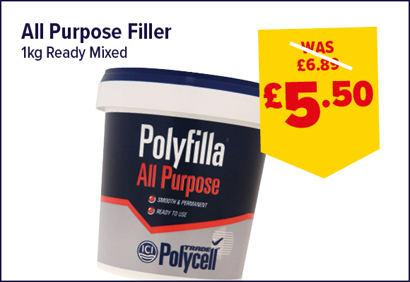Polyfilla All Purpose Ready Mixed Filler 1kg