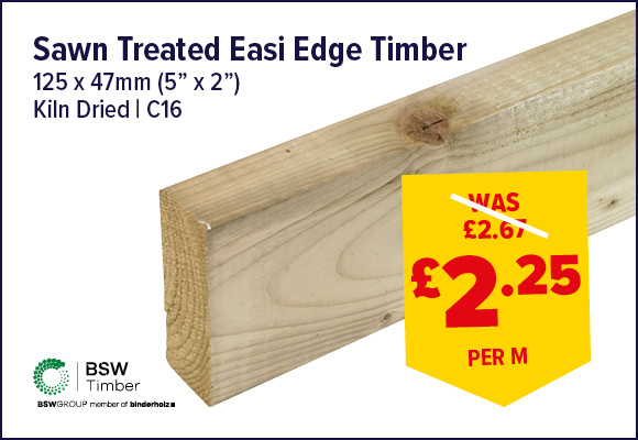 Sawn Treated Easi Edge 125 x 47mm (5