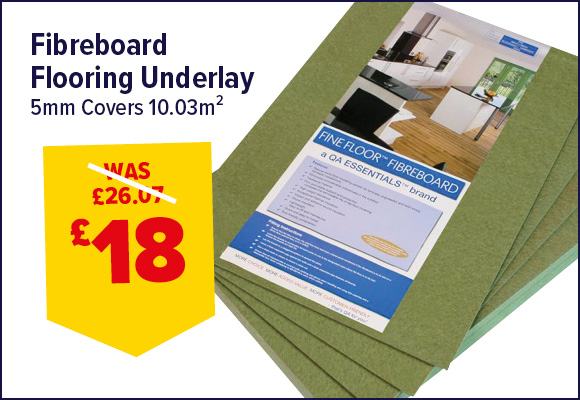 Fibreboard Flooring Underlay 10.03m²