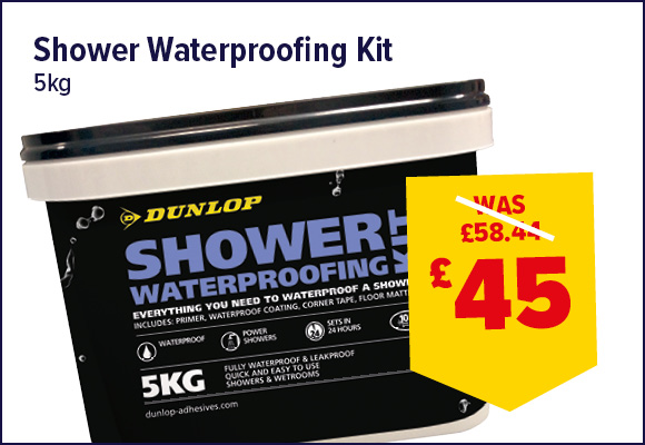 Dunlop Shower Waterproofing Kit 5kg
