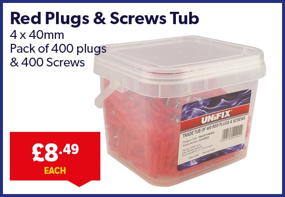 wall plugs and screw pack
