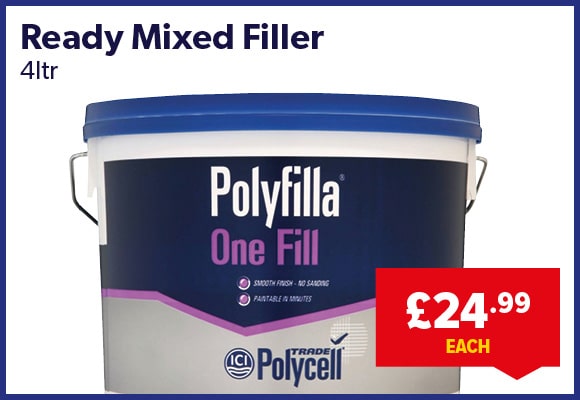 Polyfilla One Fill Ready Mixed Filler 4ltr
