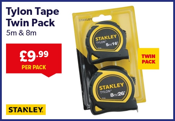 Stanley Tylon Tape Measure Twin Pack