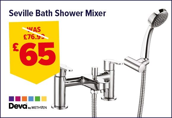 Deva Seville Bath Shower Mixer Tap with Kit