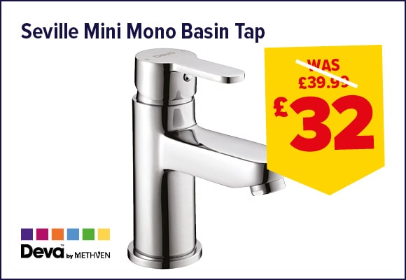Deva Seville Mini Mono Basin Mixer Tap with Waste