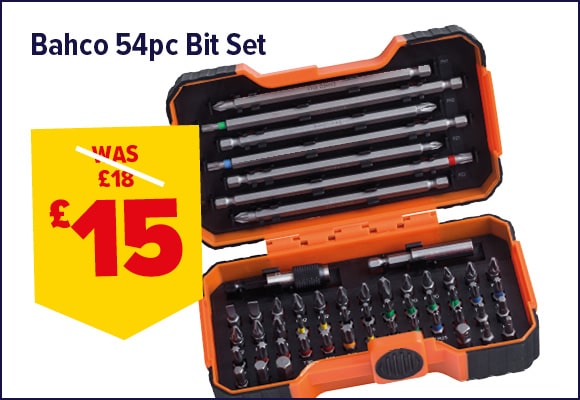 Bahco 54 Piece Screwdriver Bit Set