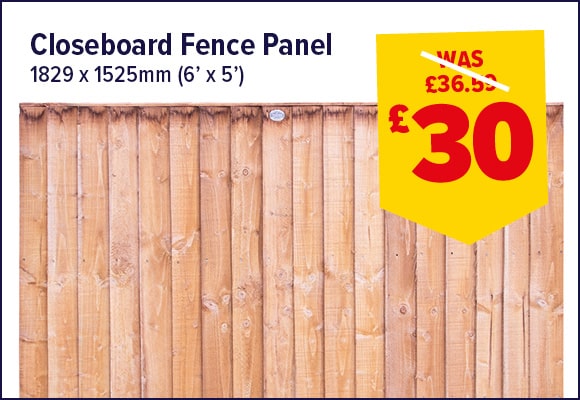 Closeboard Fence Panel 1829 x 1525mm