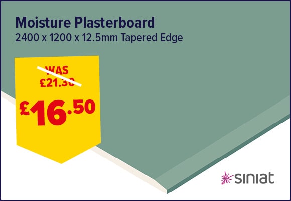 Siniat Moisture Board Tapered Edge