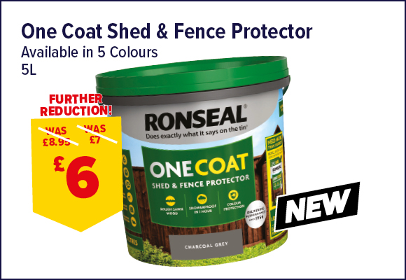 Ronseal One Coat Fence Protector 5ltr