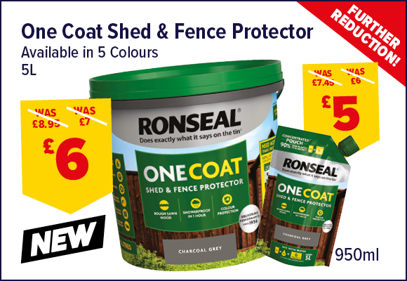 Ronseal One Coat Fence Protector 5ltr