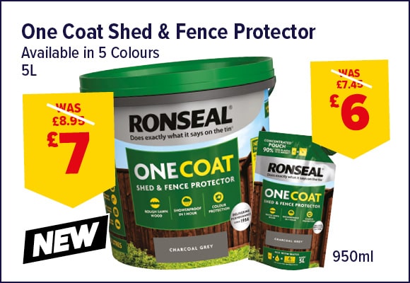 Ronseal One Coat Fence Protector 5ltr