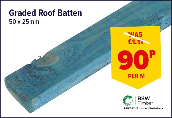 Graded Roof Batten Treated