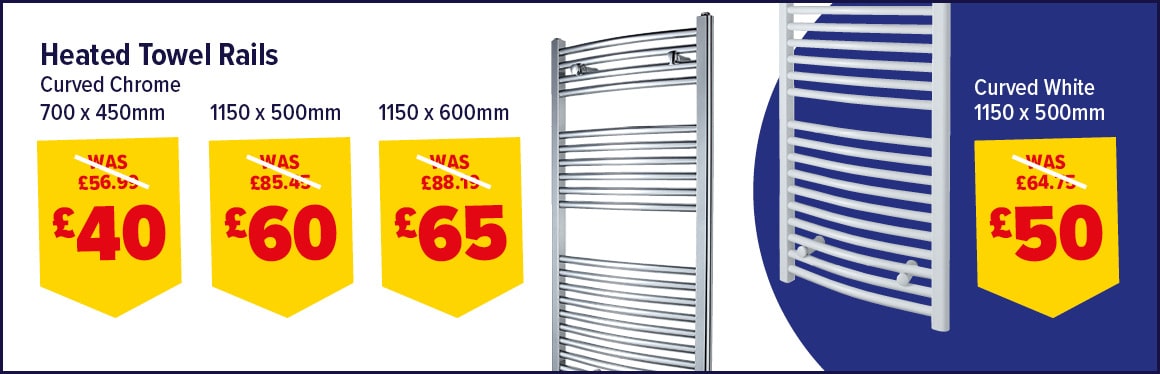 Curved Heated Towel Rail 