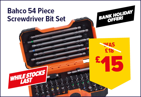 Bahco 54 Piece Screwdriver Bit Set