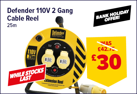 Defender Cable Reel 25m 110V