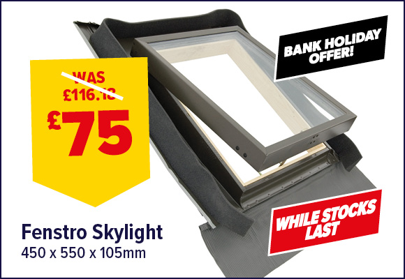 Fenstro Skylight 450 x 550 x 105mm