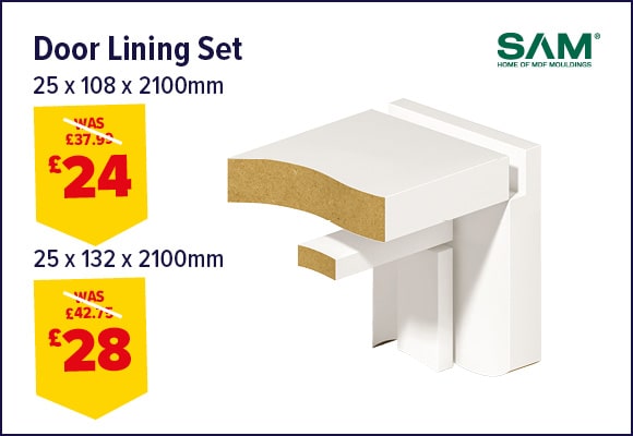 Primed MDF Door Lining Set