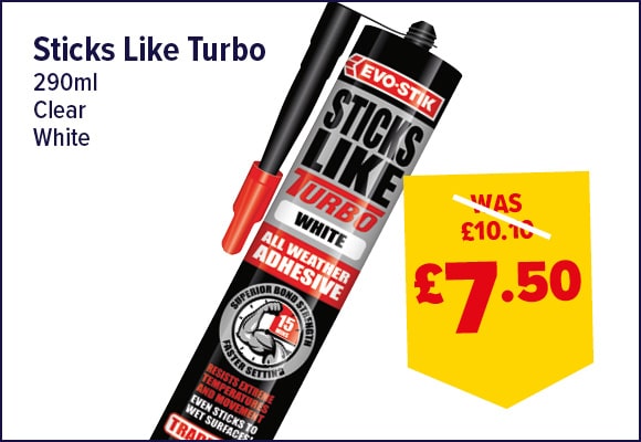 Sticks Like Turbo All-Weather Adhesive