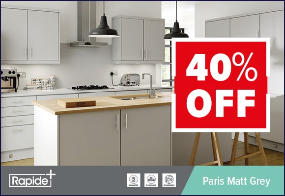 Paris Matt Grey Kitchen