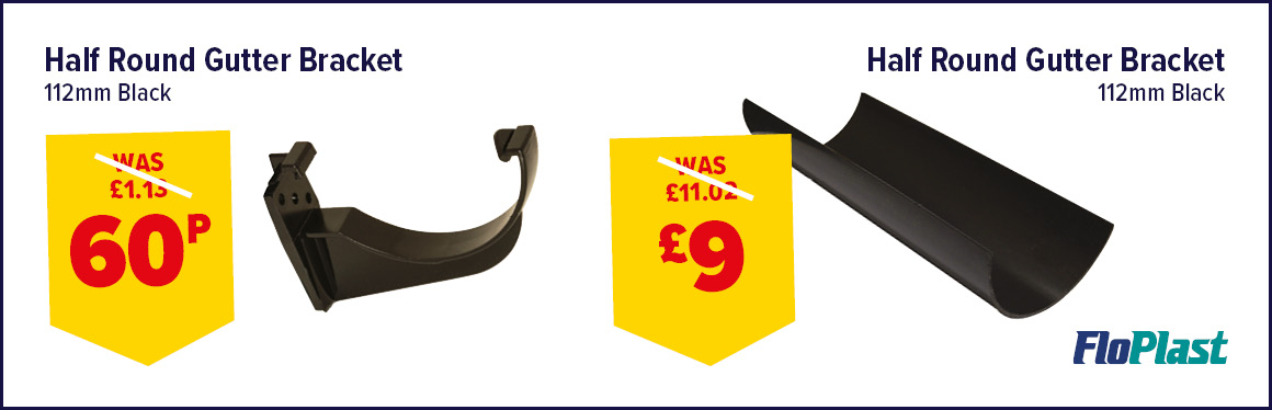 HALF ROUND GUTTER & BRACKET