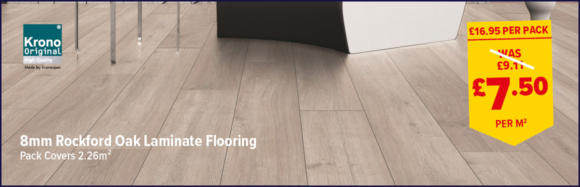 KRONO LAMINATE FLOOR 8mm ROCKFORD OAK